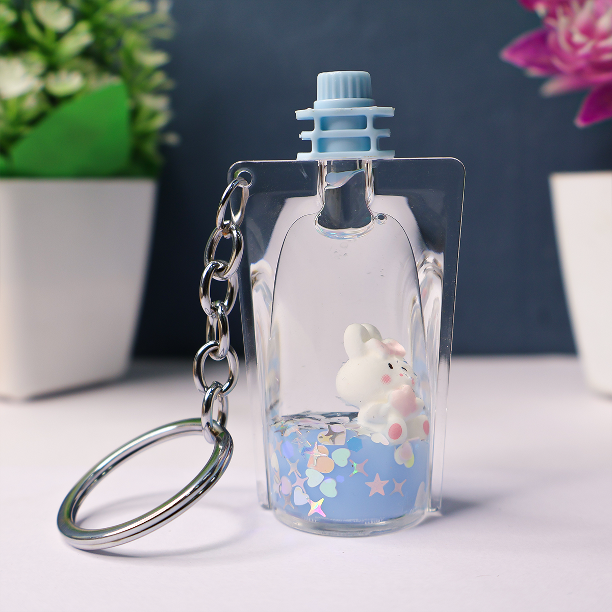 Floating kitty keychain 2